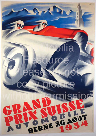 1934 Swiss Grand Prix poster Graf